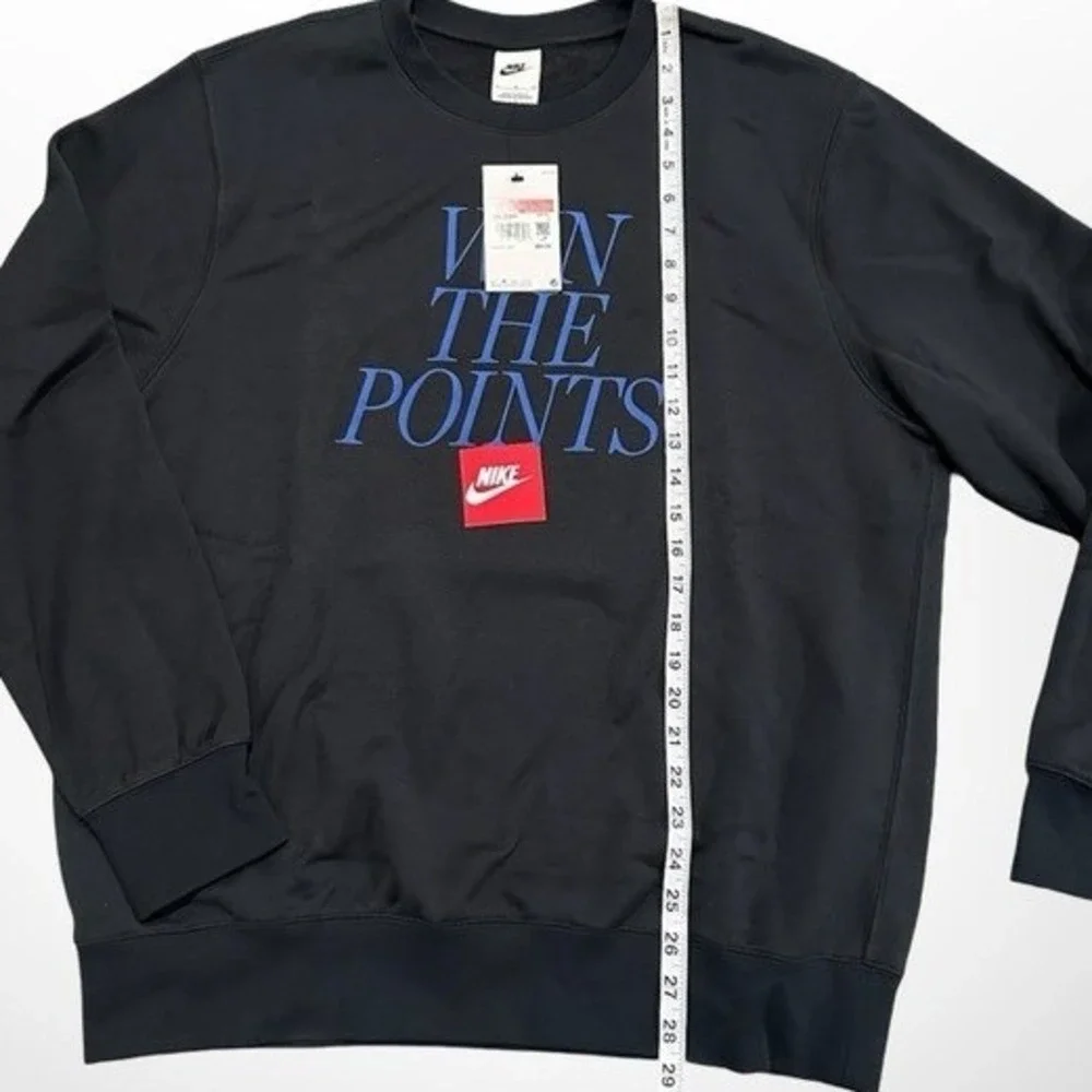 Nike Basketball "Win The Points" Crewneck Sweatshirt Large Black NWT IM7731 - Picture 5 of 8